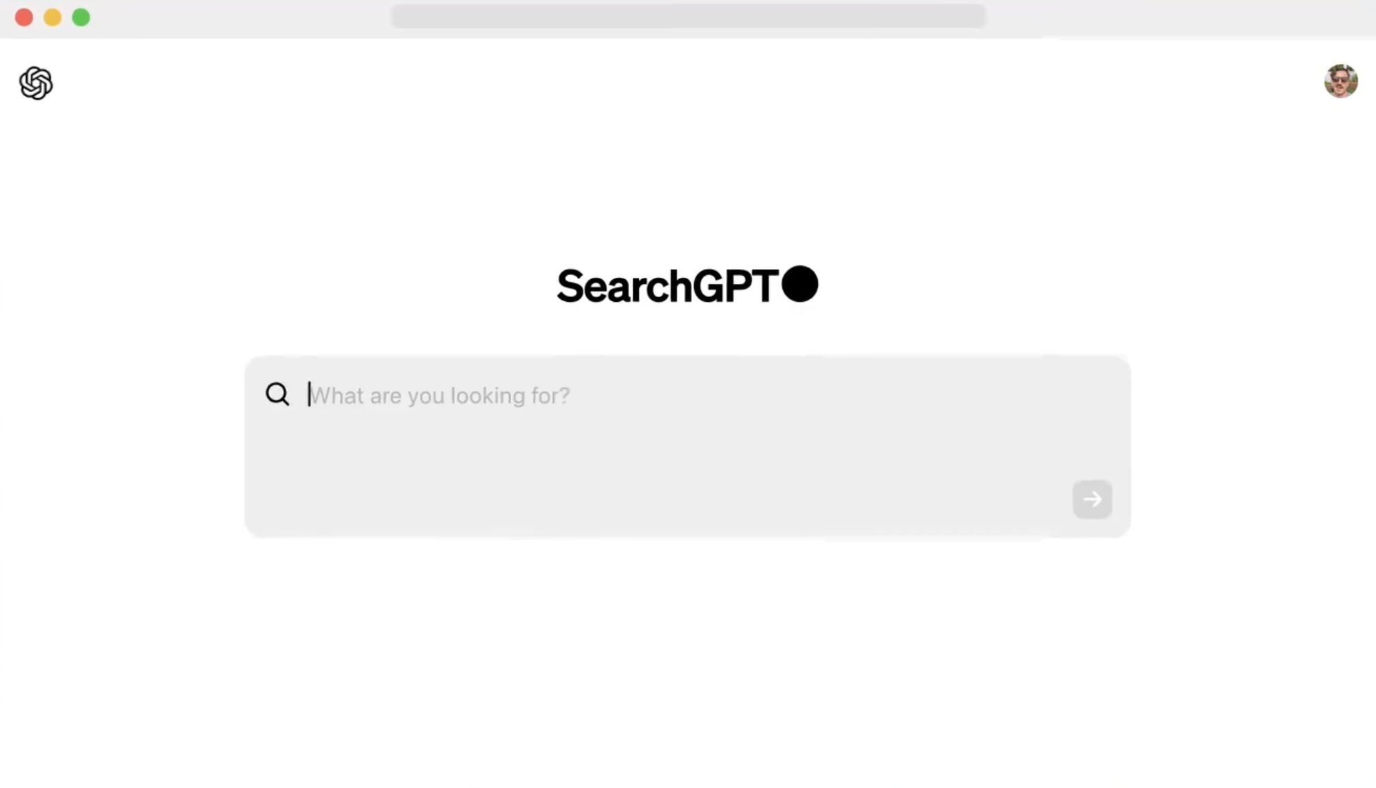 how searchgpt looks like